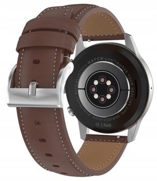 PASEK SKÓRZANY DO SMARTWATCH ZEGAREK BRĄZOWY 22mm