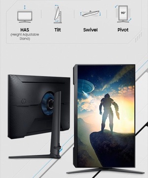 Светодиодный монитор Samsung Odyssey G3 LS27AG300 27 дюймов FHD/FSYNC, поворот 1 мс, 144 Гц