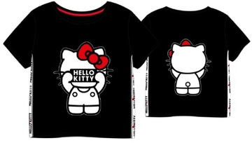 ФУТБОЛКА HELLO KITTY CAT ЧЕРНАЯ ХЛОПКА 110 R060E