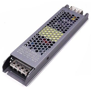 ZASILACZ LED 12V 300W 12V 25A FLAT BEZ RADIATORA