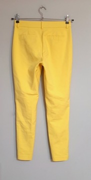 621. RESERVED żółte spodnie rurki cygaretki r 36