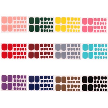 Nail Decor Наклейки для ногтей на ногах, 12 листов