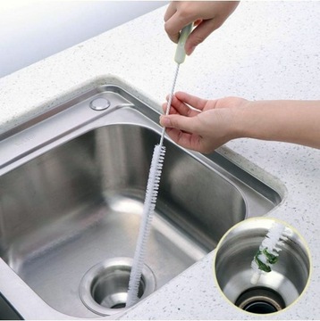 ЩЕТКА ОЧИЩАЕТ СЛИВ БЕЗ ХИМИИ! удаляет волосы