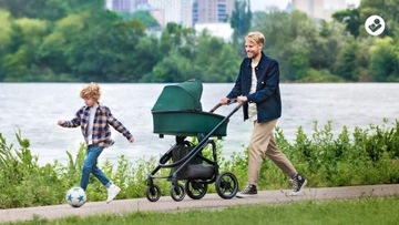 Maxi Cosi wózek 2w1 Plaza+ LUXE gondola + spacerówka Twillic Truffle.