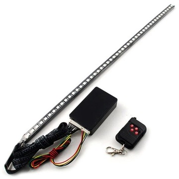 56CM 7 kolorów 48 LED RGB Skaner Flash Auto Strobe Knight Rider Kit Light