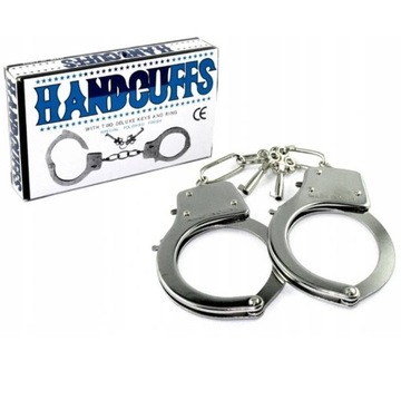 ИГРУШЕЧНЫЕ МЕТАЛЛИЧЕСКИЕ НАРУЧНИКИ + 2 ключа