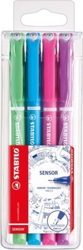 Cienkopis Stabilo Sensor Pastel kreślarski 4 kolory pastelowe