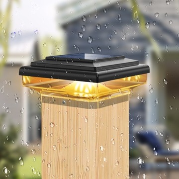 2шт светодиодный солнечный фонарь 100*100 мм столб для забора