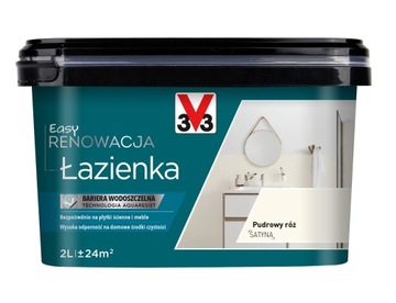 V33 FARBA RENOWACJA EASY ŁAZIENKA 2l PUDROWY RÓŻ