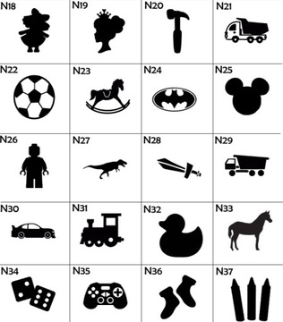 Наклейки для коробок, организация игрушек, детские, набор из 3 штук, различный дизайн