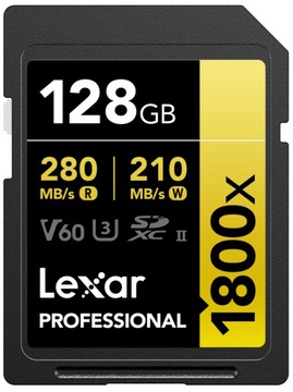 Karta pamięci SD Lexar 1800x SDXC U3 128 GB