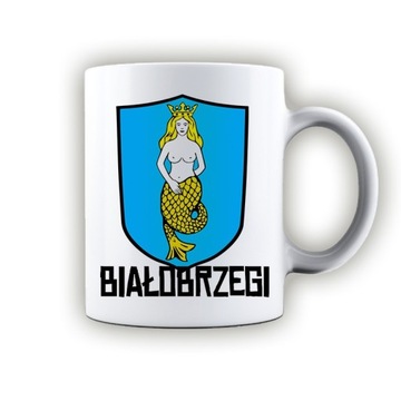 kubek ceramiczny herb Białobrzegi