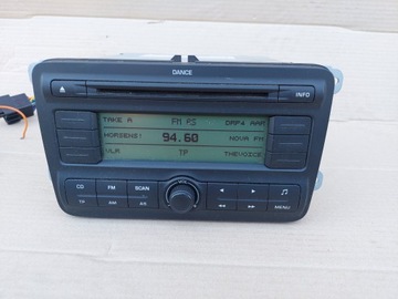 Radio SKODA FABIA ROOMSTER OCTAVIA z kodem sprawne