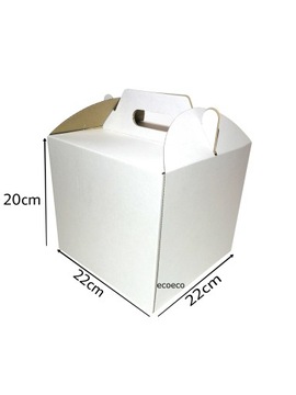 pudełko na tort ciasto 22X22X20 MOCNE WYSOKIE