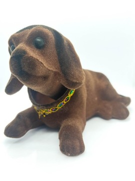 PRL DOG ​​СОБАКА С КИВАЮЩЕЙ И ДВИГАЮЩЕЙ ГОЛОВОЙ ГАДЖЕТ ДЛЯ УКРАШЕНИЯ АВТОМОБИЛЯ