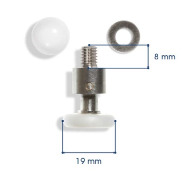 ролики ролик для душевой кабины C01 19мм cersanit