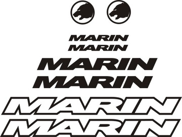 MARIN czarne naklejki na rower 162-3R RÓŻNE KOLORY