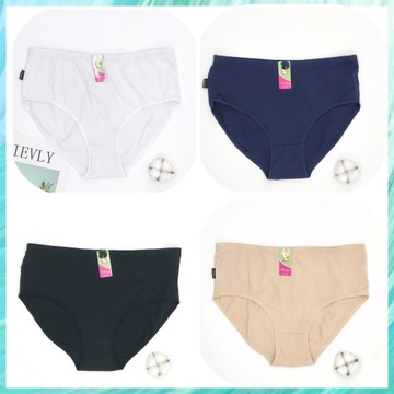 Majtki figi damskie bawełniane XL klasyczne majteczki gładkie HANA STORE