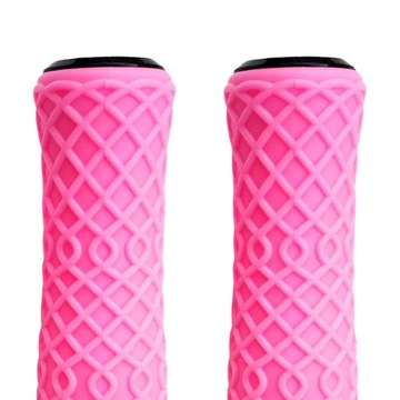 2 велосипедные ручки. Ручки для складного руля розового цвета.