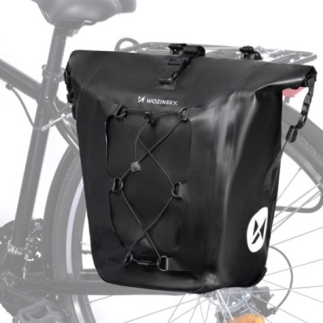 Voděodolná Cyklistická Brašna Wozinsky, Taška Na Nosič Jízdních Kol, Objemná 25 l