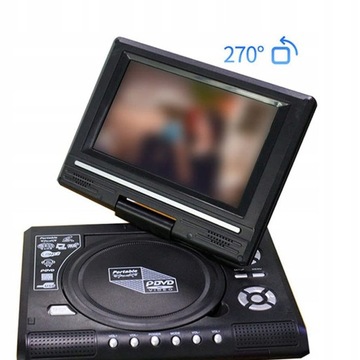 ПОРТАТИВНЫЙ АВТОМОБИЛЬНЫЙ DVD-ПЛЕЕР 7,8-ДЮЙМОВАЯ ИГРОВАЯ КОНСОЛЬ