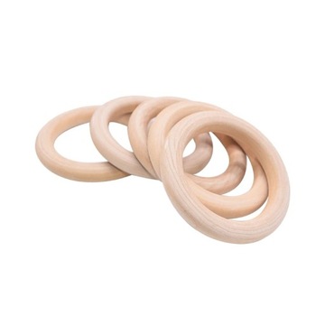DREWNIANE KÓŁKO DO MAKRAMY BUKOWE 5 SZTUK (55mm)
