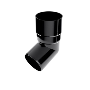 Kolanko spustowe PCV BRYZA ø90mm/67.5° czerń