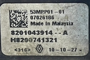 SENZOR TLAKU DPF NISSAN NV200 FURGON/ESTATE 8201043914A 1.5L DIESEL