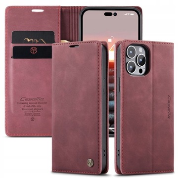 Etui Magnet skórzane z klapką do iPhone 14 Pro