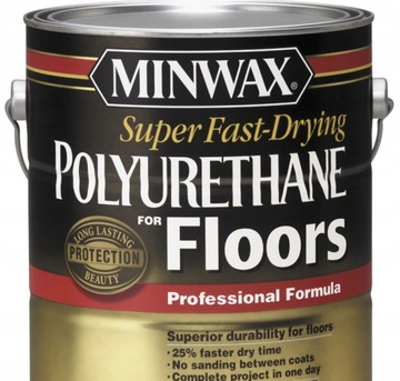 Lakier Minwax do Podłóg Ochronny 3,785L - Trwały i Wydajny, Półbłyszczący