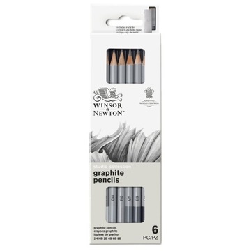 ZESTAW OŁÓWKÓW 6SZT. SZKICOWANIE Winsor & Newton
