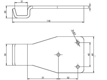 Замок, боковая застежка, клипса с ручкой STRONG.