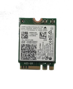 KARTA SIECIOWA WIFI INTEL AC7265 7265NGW BLUETOOTH