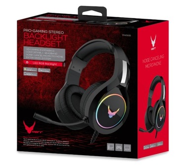 ИГРОВЫЕ НАУШНИКИ RGB 50 ММ VARR VH6060B