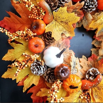 Эксклюзивный БОЛЬШОЙ ОСЕННИЙ ДВЕРНОЙ ВЕНОК Венок