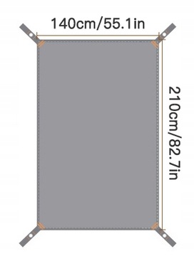 НАПОЛЬНЫЙ КОВРИК ДЛЯ БРЕЗЕНТОВОЙ ПАЛАТКИ 2,1*1,4 М