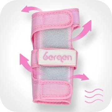 Комплект защиты для детских роликовых коньков BERGEN XS розовый