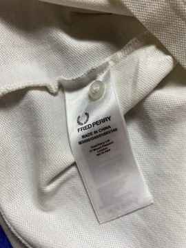 FRED PERRY ORYGINALNE BIAŁE BAWEŁNIANE POLO L