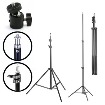 HILDA STATYW TRIPOD 2 METRY POZIOMICY LASEROWEJ 2 M GŁOWICA OBROTOWA 1/4