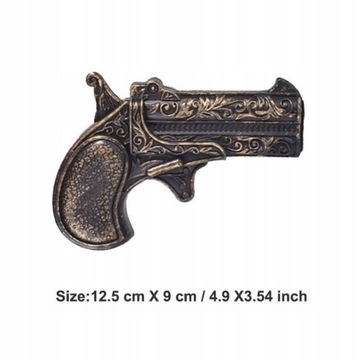 Средневековая кожаная кобура для дерринджера в стиле вестерн, старая