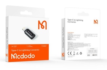 MCDODO АДАПТЕР USB ТИПА C НА LIGHTNING АДАПТЕР ДЛЯ IPHONE 3A