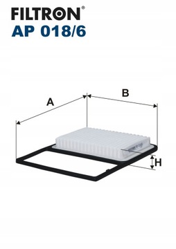 ФІЛЬТЕР ПОВІТРЯ FILTRON AP 018/6 DAIHATSU TERIOS 