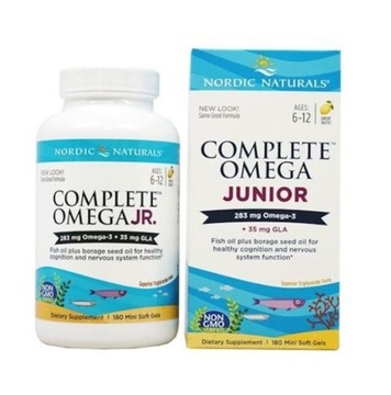 Nordic Naturals - Complete Omega Junior 283mg smak cytrynowy 180 szt