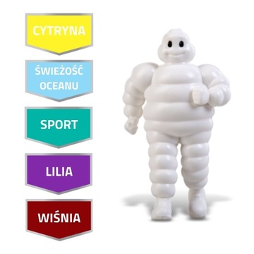 MICHELIN BIBENDUM ZAPACH SAMOCHODOWY 3D OCEAN FRESH ODŚWIEŻACZ W KRATKĘ