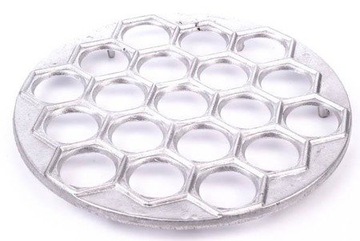 Forma do uszek pierogów foremka pierożnica 19 sztuk RAVIOLI aluminium