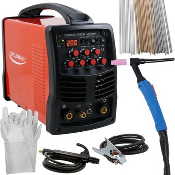 Spawarka inwertorowa TIG AC DC 200 MMA HF Puls