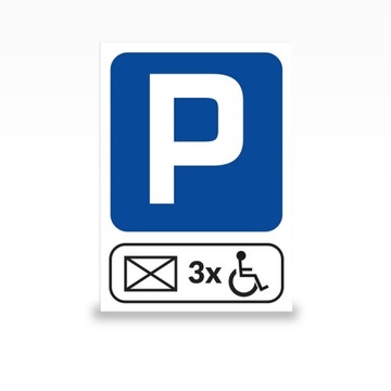 PARKING DLA NIEPEŁNOSPRAWNYCH 5mm PCV, format A4
