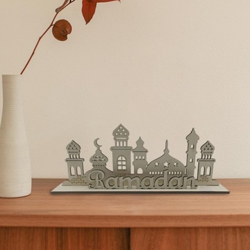 Dekoracja stołu Eid Mubarak Ramadan Ornament Islamski Muzułmański Dekoracja stołu