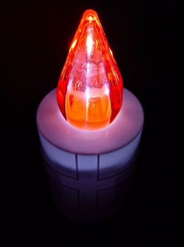 БОЛЬШАЯ СВЕЧА СВЕТОДИОДНАЯ, БЕЛЫЙ КРЕСТ, 12 СМ R14 БАТАРЕИ-ВСТАВКА ДЛЯ БАТАРЕИ