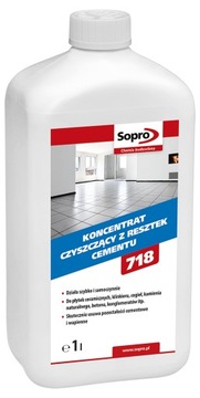 SOPRO ZE718 PŁYN CZYSZCZĄCY Z RESZTEK CEMENT 1L